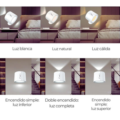 Candelabro de pared LED con Control táctil